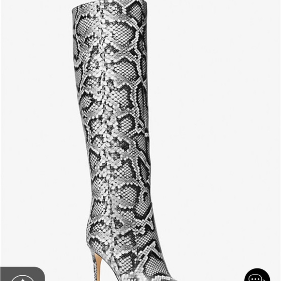 Michael Kors Snake embossed leather tall boot Size 8.5 brand new no box. - Picture 4 of 5